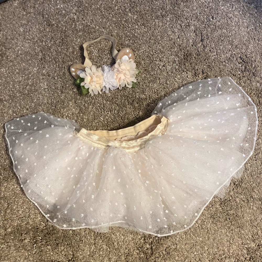 Newborn tutu with headband
